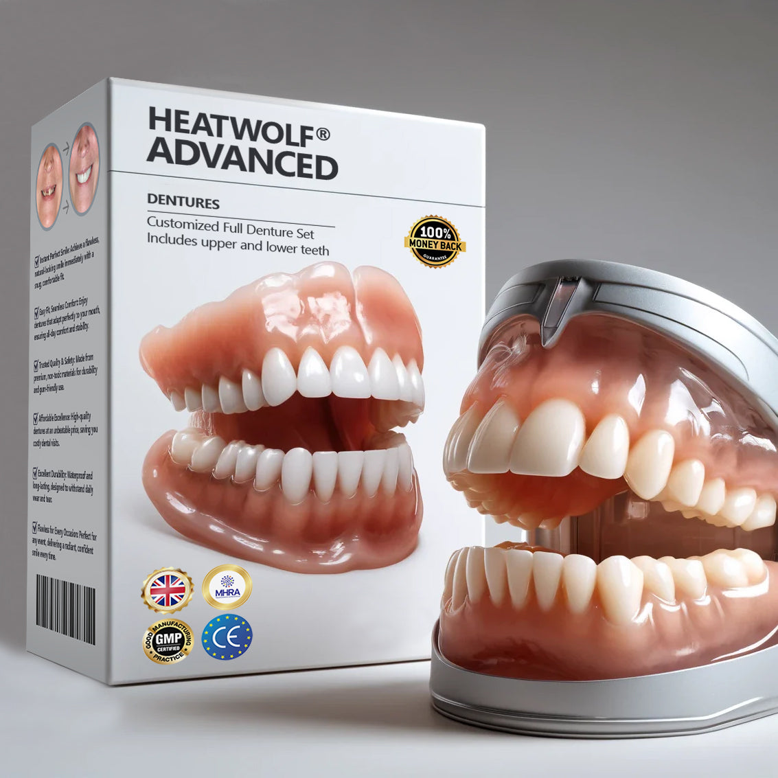 HEATWOLF® - Premium Customized Full Denture Set🦷-🥑🥑The Royal London Dental Hospital accreditation(🏆Limited Time Discount Last 30 Minutes🏆)