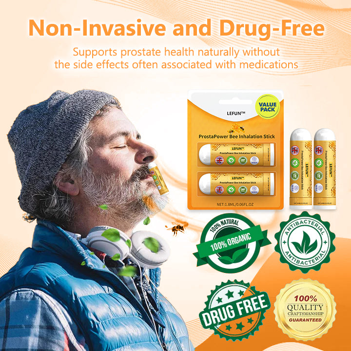 Say goodbye to prostate discomfort🎁LEFUN™ ProstaPower Bee Inhalation Stick🍀(Fast-acting and long-lasting)