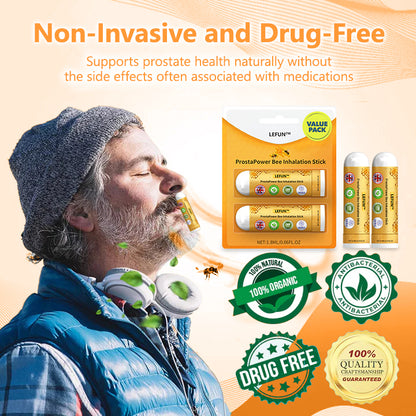 Say goodbye to prostate discomfort🎁LEFUN™ ProstaPower Bee Inhalation Stick🍀(Fast-acting and long-lasting)